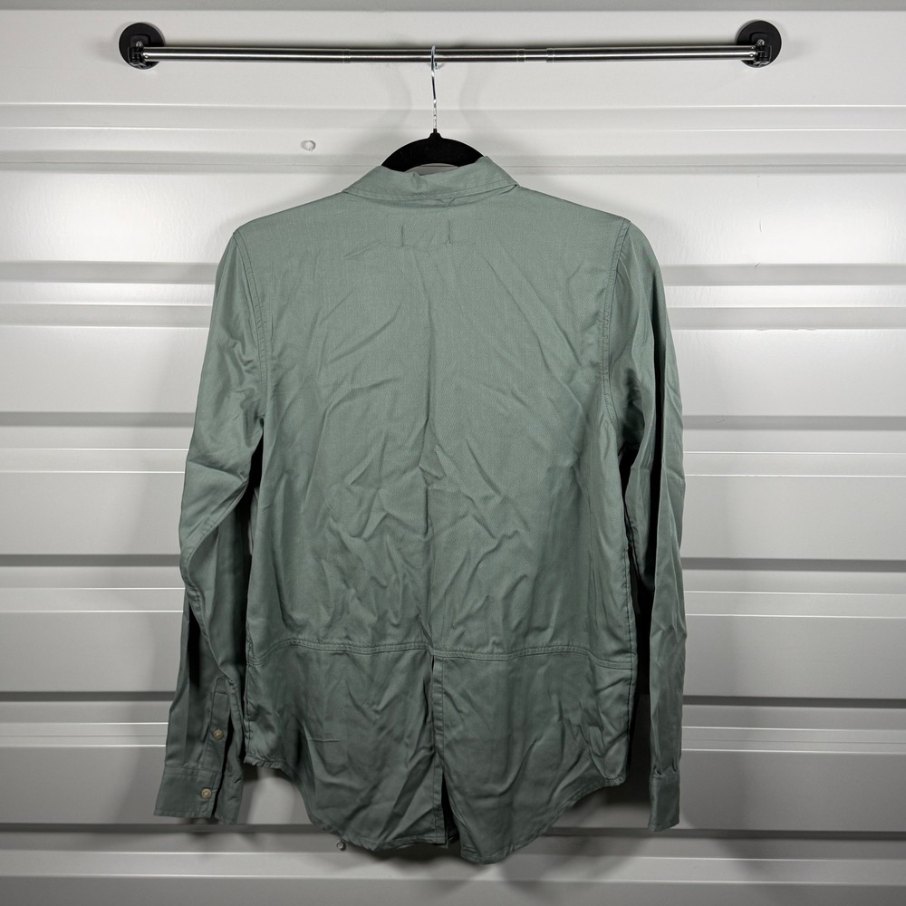 Lucky Brand Womens Sage Green Lyocell Utility Button Down Shirt 7WP4267 S NEW - Picture 6 of 6